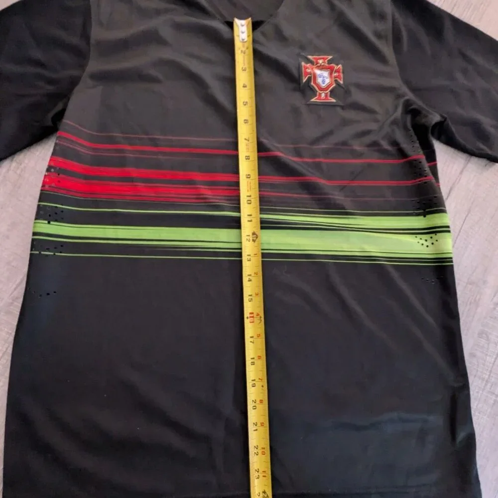 Portugal National Soccer Team Adult 2XL #7 Black Jersey - Picture 5 of 6